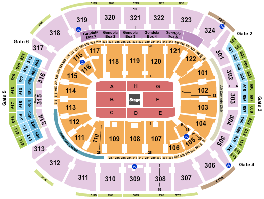 Scotiabank Arena Center Stage 2 Seating Chart