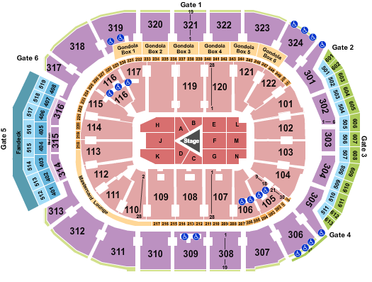 Scotiabank Arena Center Stage 3 Seating Chart