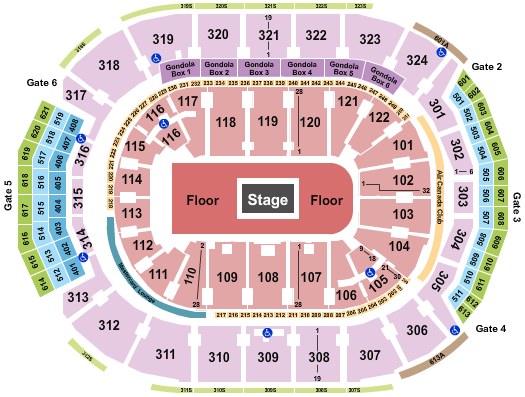Scotiabank Arena Center Stage 4 Seating Chart