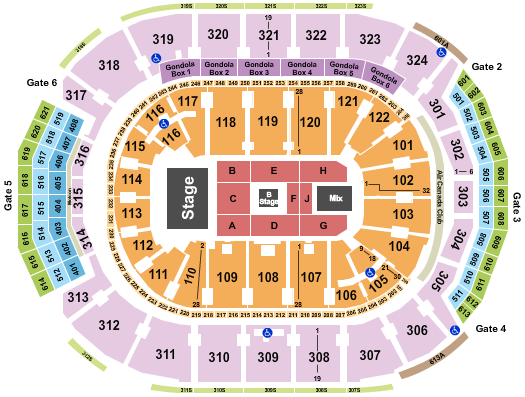 Scotiabank Arena Cyndi Lauper Seating Chart