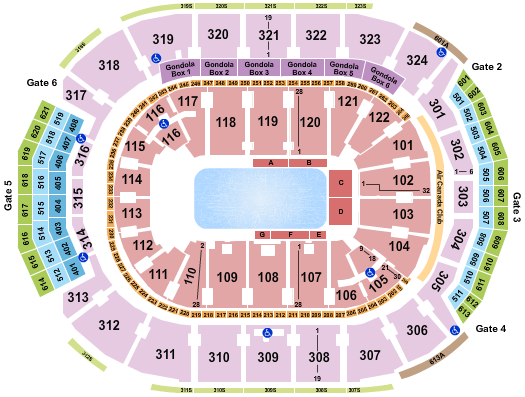 seating chart for Scotiabank Arena - Disney On Ice 2 - eventticketscenter.com