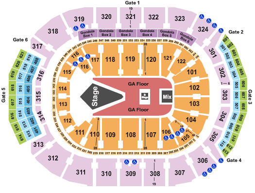 Scotiabank Arena Disturbed & 3 Days Grace Seating Chart