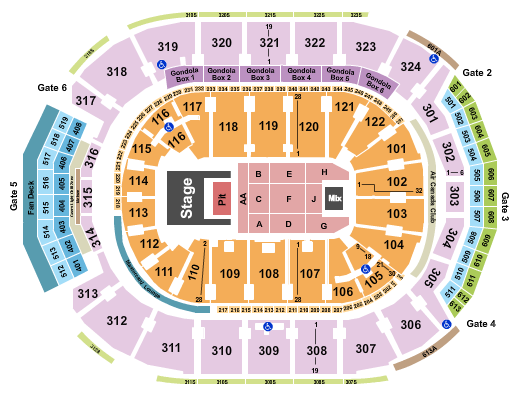 Scotiabank Arena Seating Chart
