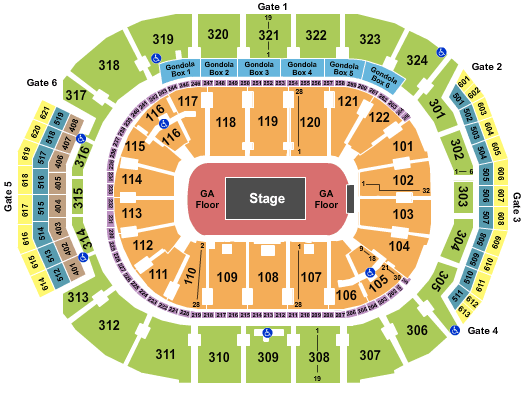 Scotiabank Arena Drake & Migas Seating Chart