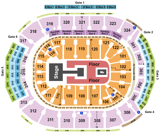 Dua Lipa Scotiabank Arena Seating Chart