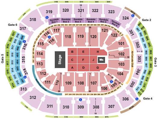 Scotiabank Arena Eagles Seating Chart