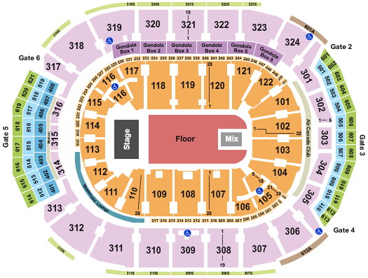 Scotiabank Arena Endstage - GA Floor 2 Seating Chart