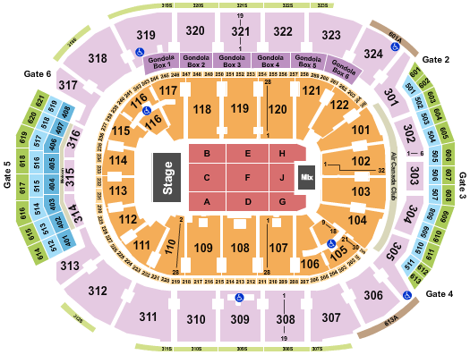 Scotiabank Arena Endstage 2 Seating Chart