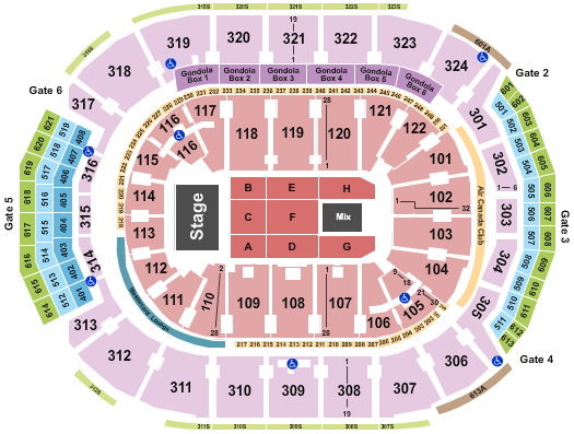 Scotiabank Arena Endstage 3 Seating Chart