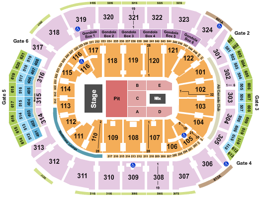 Scotiabank Arena Endstage Pit Seating Chart