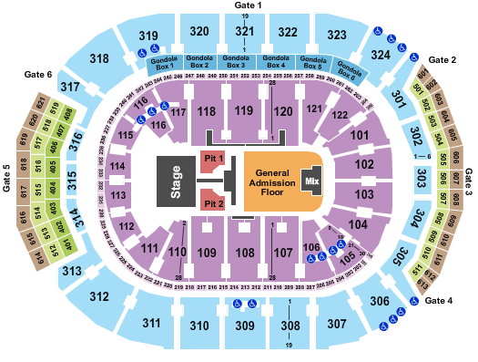 Scotiabank Arena GOT7 Seating Chart