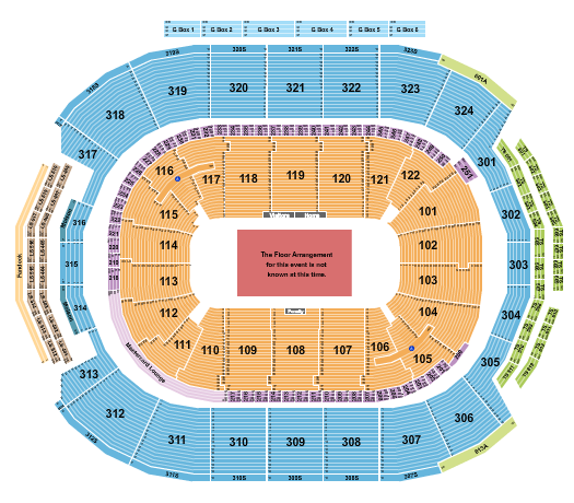 Scotiabank Arena Generic Floor Rows Seating Chart