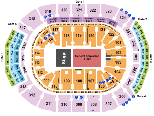 Scotiabank Arena Half House GA Seating Chart