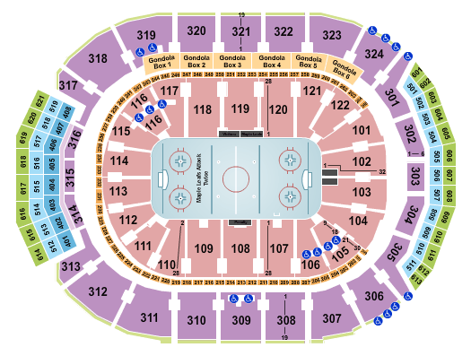 seating chart for Scotiabank Arena - Hockey - eventticketscenter.com
