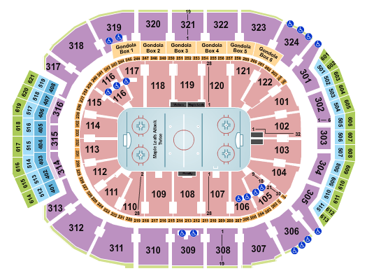 Detroit Red Wings Interactive Seating Chart