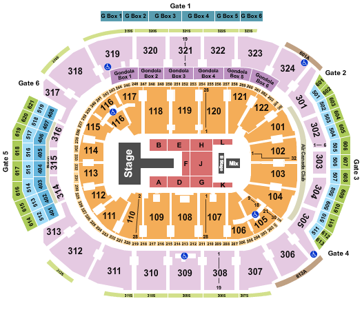 Scotiabank Arena J Balvin 1 Seating Chart