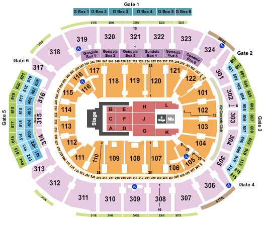 Scotiabank Arena Jelly Roll Seating Chart