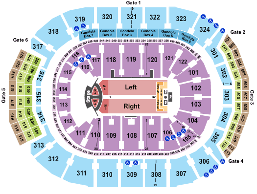 Scotiabank Arena Jonas Brothers Seating Chart
