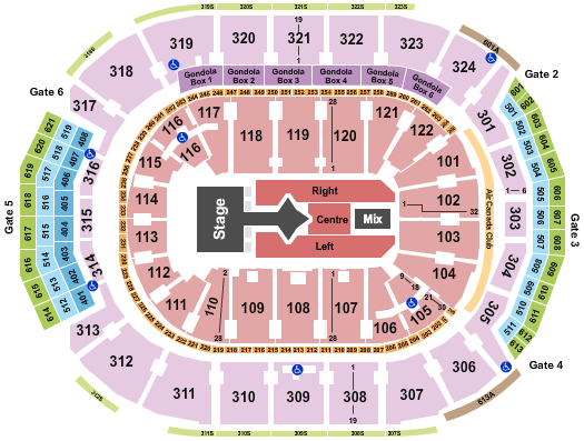 Scotiabank Arena Justin Bieber Seating Chart