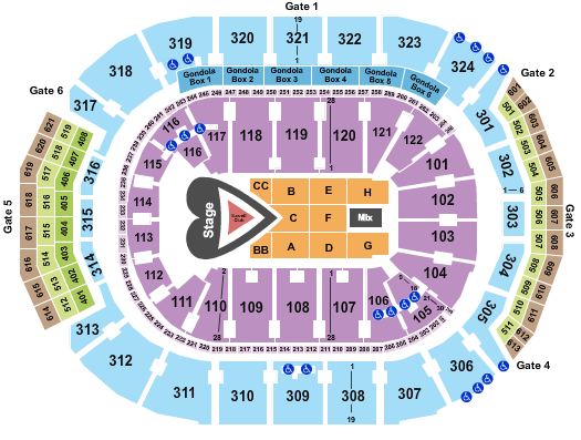 Scotiabank Arena Karol G Seating Chart