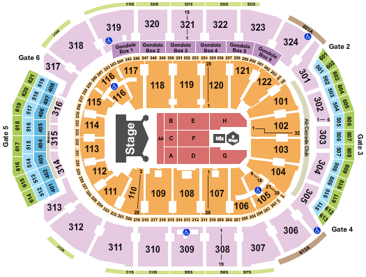Scotiabank Arena Kiss 2023 Seating Chart