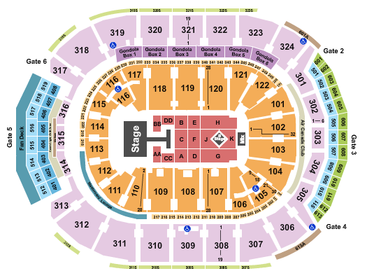 Scotiabank Arena Kylie Minogue Seating Chart