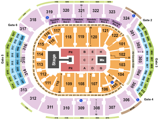 Scotiabank Arena Lauryn Hill Seating Chart