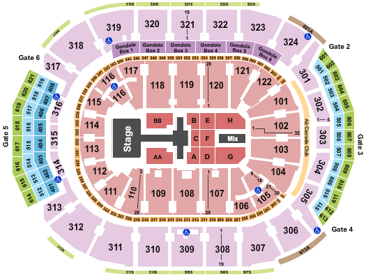 Scotiabank Arena Lionel Richie Seating Chart