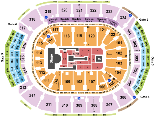 seating chart for Scotiabank Arena - Madonna-2 - eventticketscenter.com
