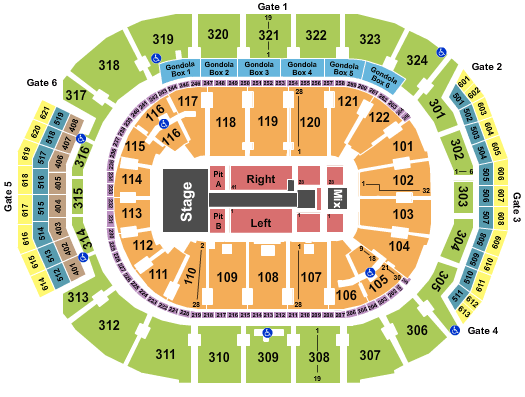 Scotiabank Arena Maroon 5 2018 Seating Chart