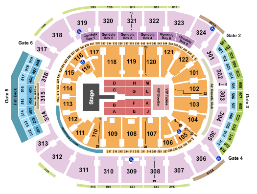 Scotiabank Arena Mary J. Blige Seating Chart