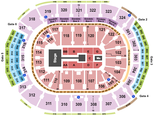 Scotiabank Arena Michael Buble 2 Seating Chart