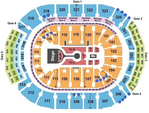 Scotiabank Arena Michael Buble Seating Chart