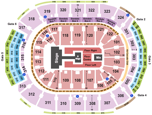 Scotiabank Arena Monsta X Seating Chart
