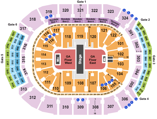 Scotiabank Arena Mumford & Sons Seating Chart