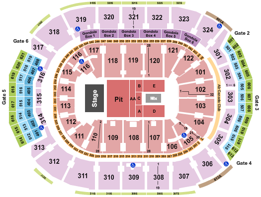 Scotiabank Arena NAV Seating Chart