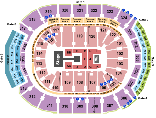 Scotiabank Arena Nicki Minaj Seating Chart
