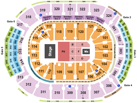 Scotiabank Arena Pantera Seating Chart
