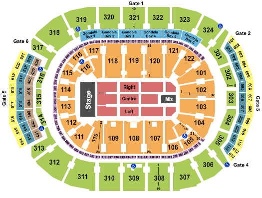 Scotiabank Arena Phil Collins Seating Chart
