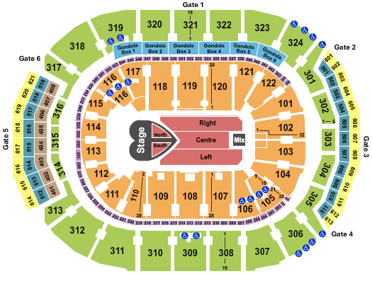 Scotiabank Arena Pink Seating Chart