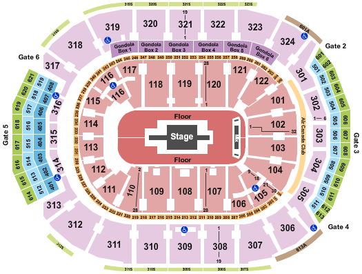 Scotiabank Arena Rauw Alejandro Seating Chart