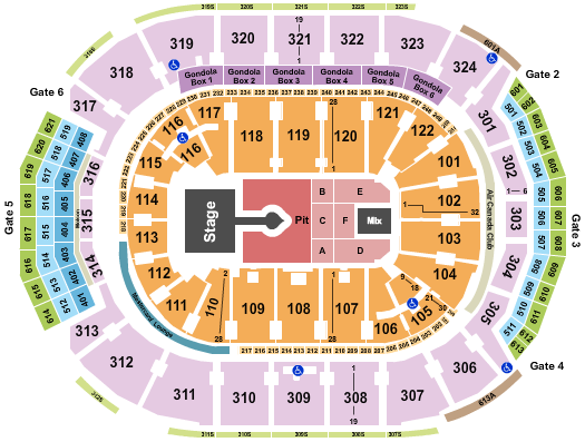 Scotiabank Arena Sabrina Carpenter Seating Chart