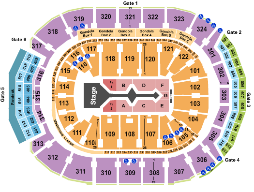 Scotiabank Arena Shakira Seating Chart