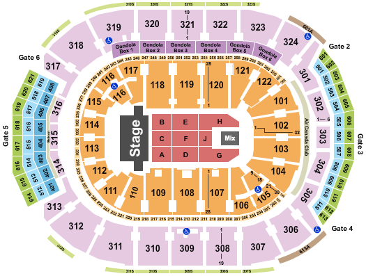 Scotiabank Arena TSO Seating Chart