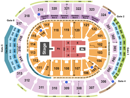 Scotiabank Arena The Beaches Seating Chart