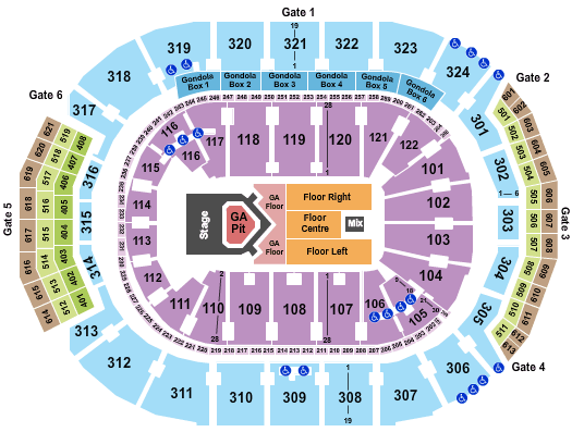 Scotiabank Arena The Lumineers Seating Chart