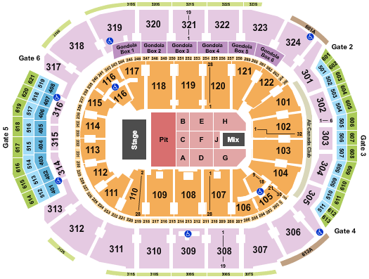 Scotiabank Arena The Offspring Seating Chart