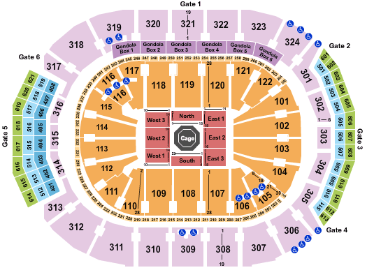 Scotiabank Arena UFC 231 Seating Chart