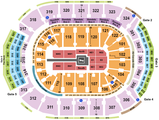 Scotiabank Arena WWE Seating Chart
