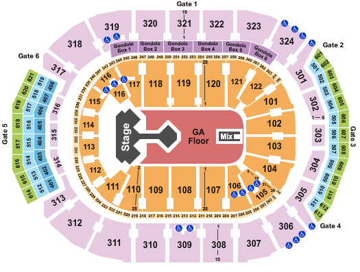 Scotiabank Arena Muse Seating Chart